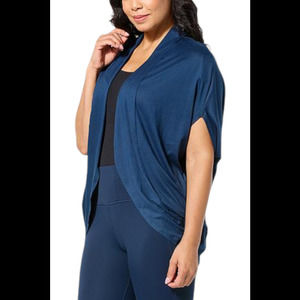 Rhonda Shear Women's Lace Back Cocoon Wrap Navy